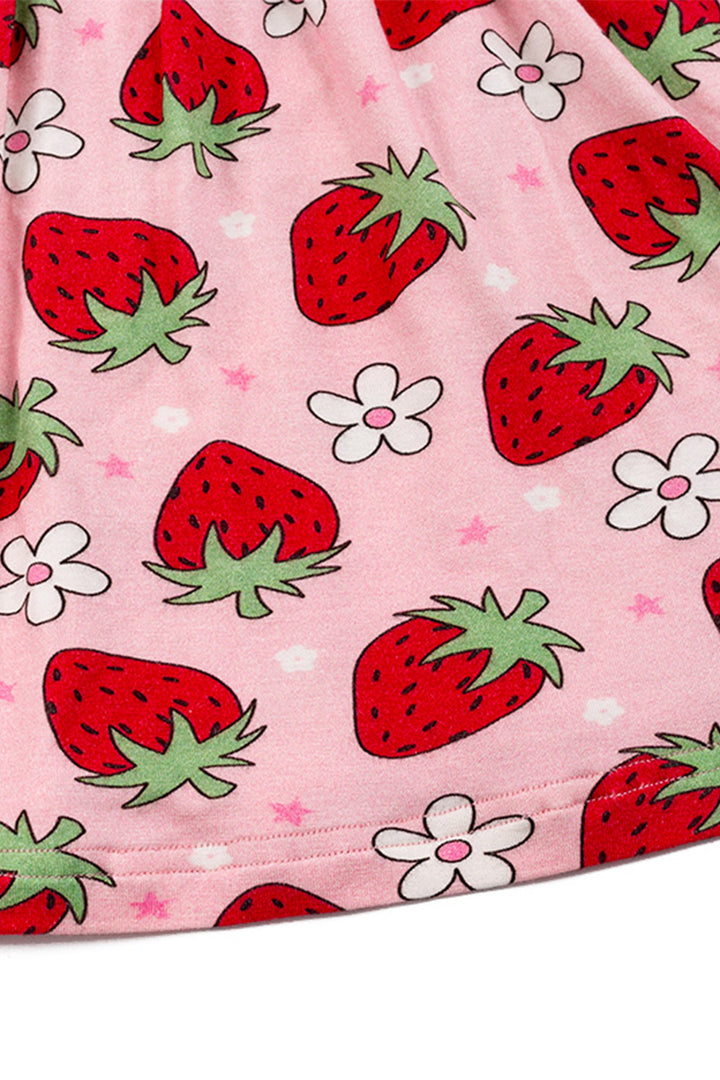 KIDS BAMBOO STRAWBERRY DRESS