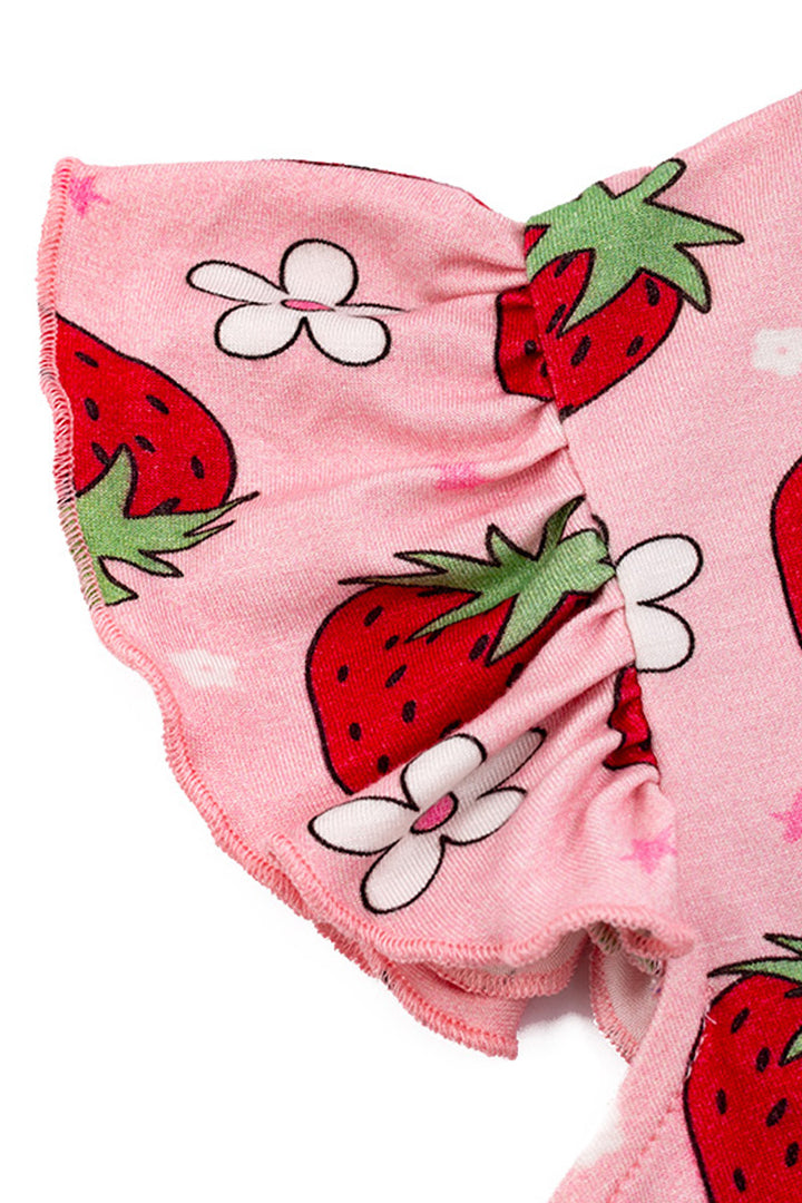 KIDS BAMBOO STRAWBERRY DRESS