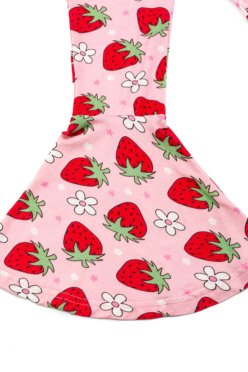 KIDS  BAMBOO STRAWBERRY JUMPSUIT