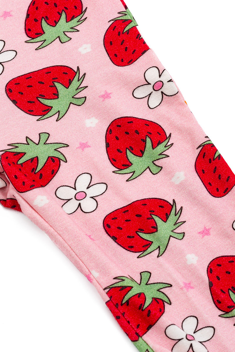 KIDS  BAMBOO STRAWBERRY JUMPSUIT