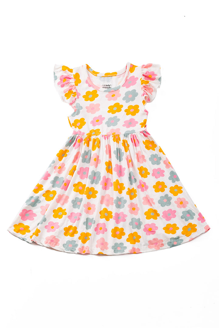 KIDS BAMBOO FLOWER DRESS