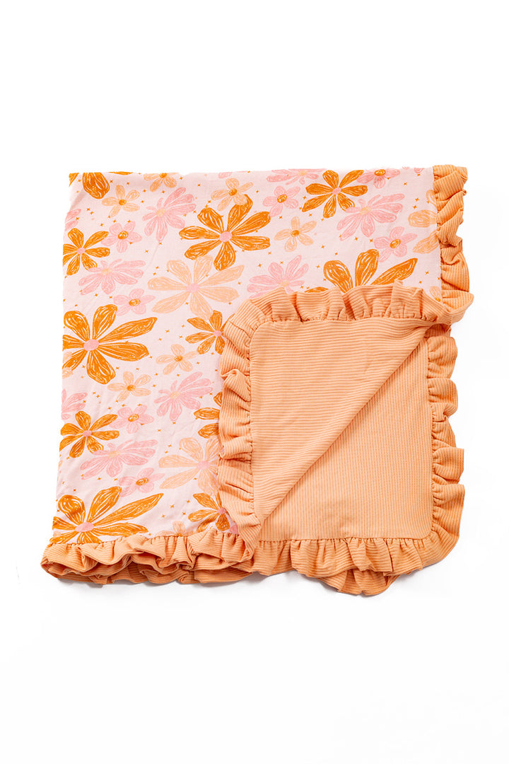 KIDS BAMBOO FLOWER BLANKET