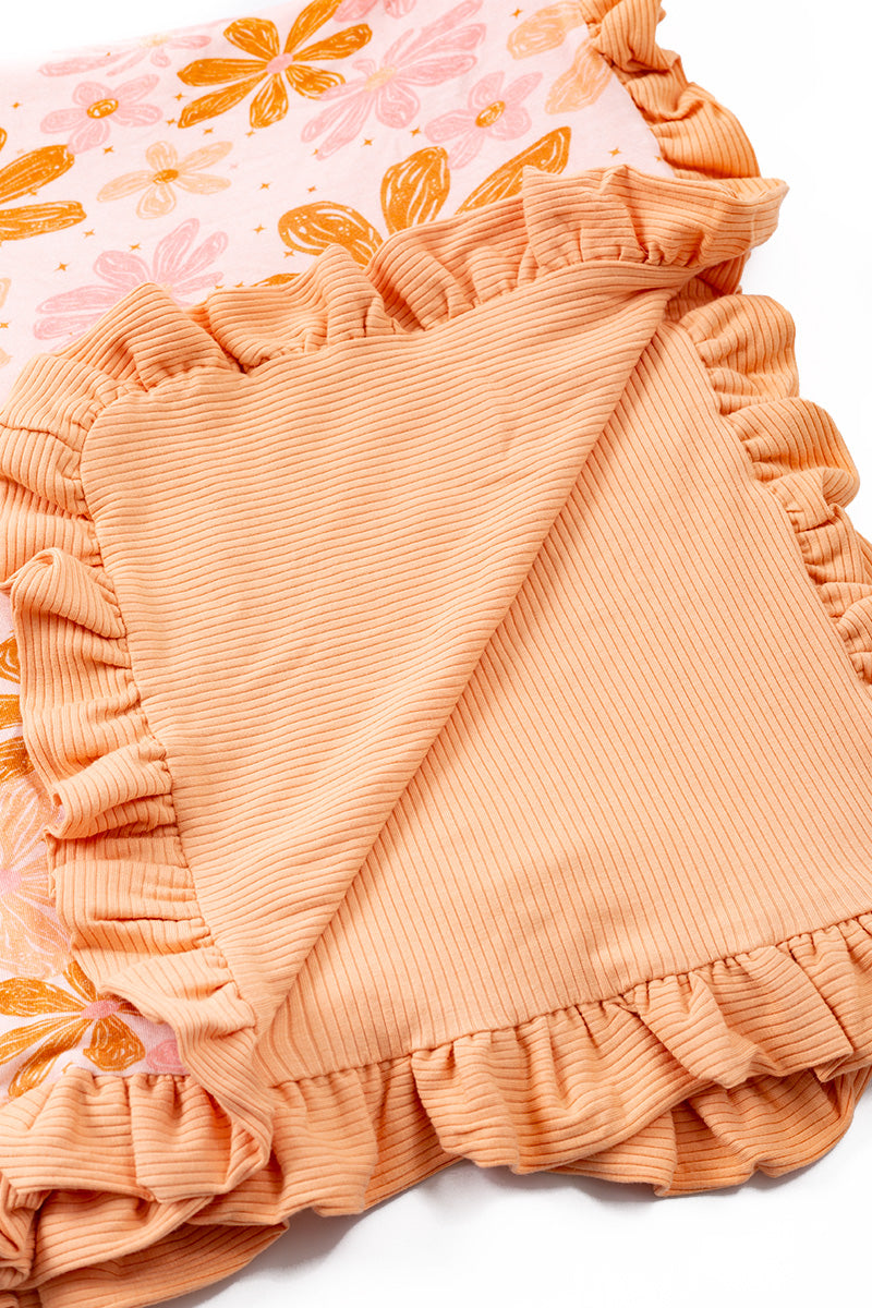 KIDS BAMBOO FLOWER BLANKET