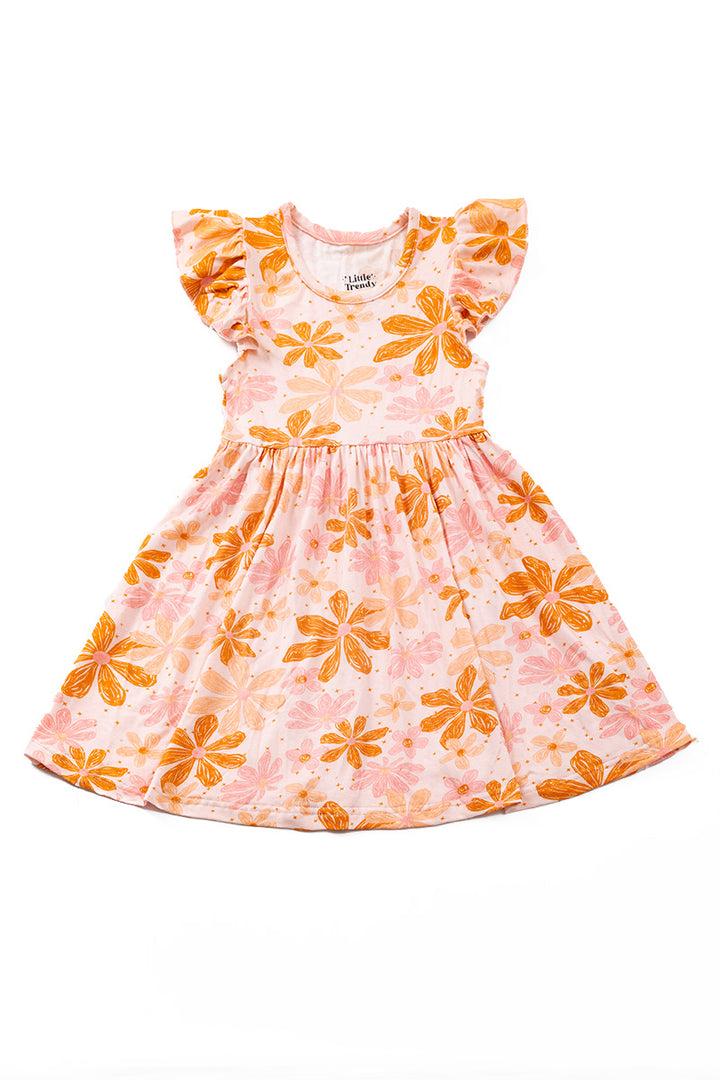 KIDS BAMBOO FLOWER DRESS