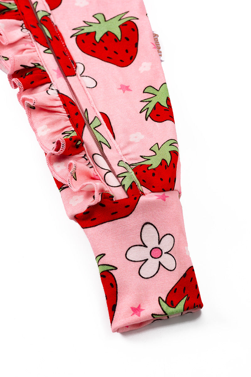 KIDS BAMBOO STRAWBERRY PAJAMA