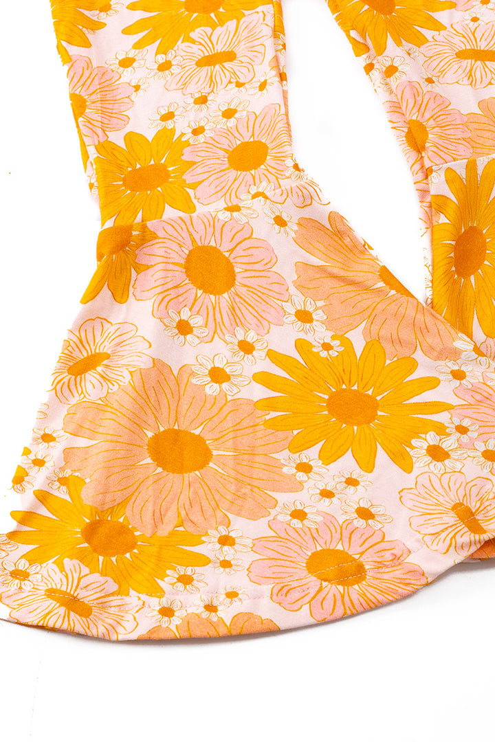 KIDS  BAMBOO SUNFLOWER JUMPSUIT