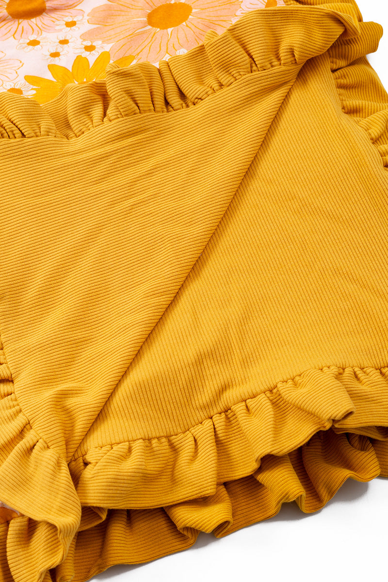 KIDS BAMBOO SUNFLOWER BLANKET